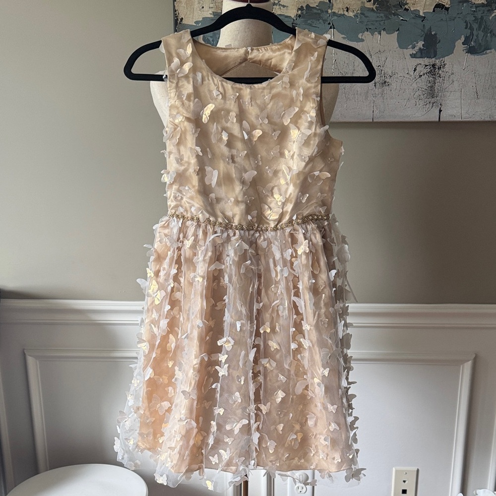 Speechless Girls Dress with Butterfly Accents Size 14